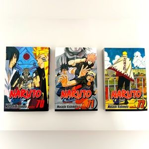 Naruto Manga Volumes 70-72 Set